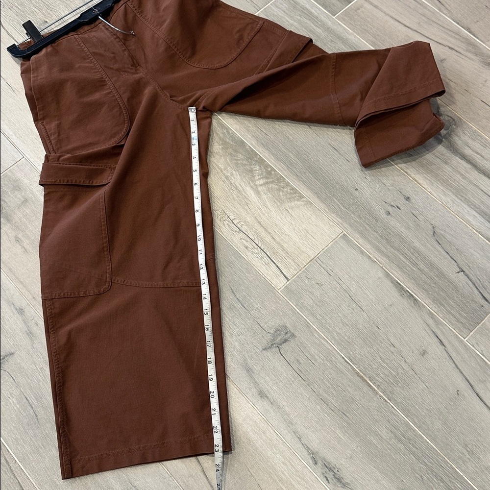 Lululemon Light Utilitech Cargo Pocket High-Rise Crop Pants Brown W6CDMS Size 25 - Picture 6 of 6